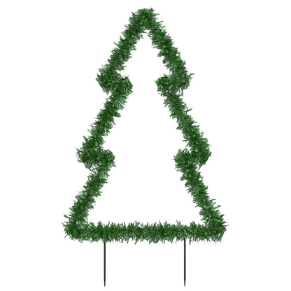 Albero di Natale con picchetti da terra e 80 LED, 60 cm