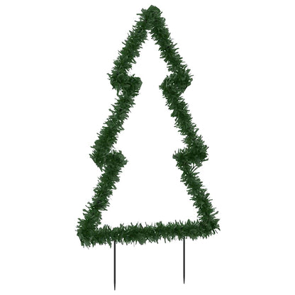 Albero di Natale con picchetti da terra e 80 LED, 60 cm