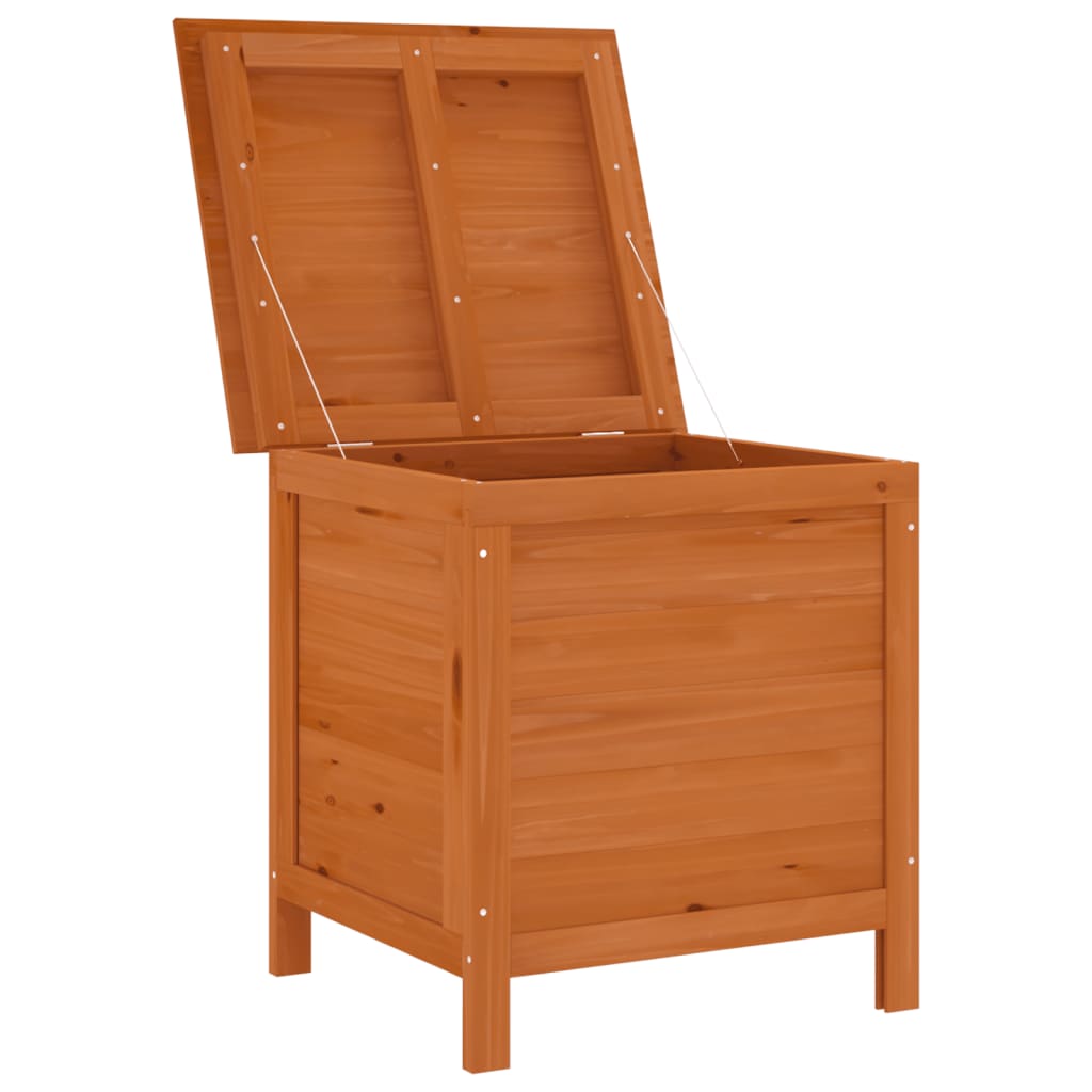 Gartentruhe Braun 50x49x56,5 cm Massivholz Tanne