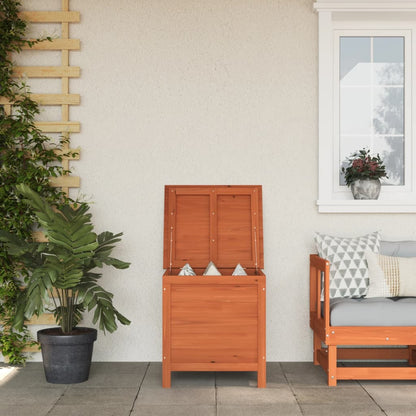 Gartentruhe Braun 50x49x56,5 cm Massivholz Tanne