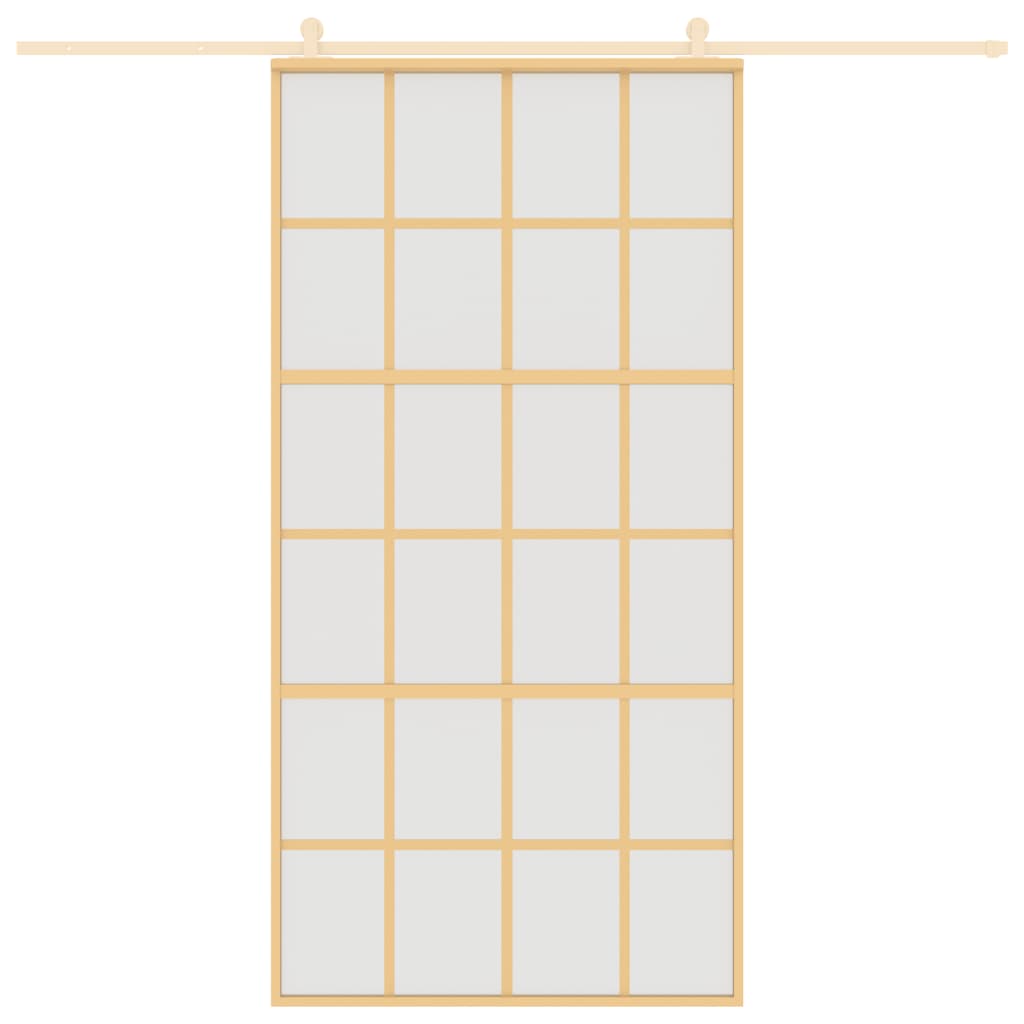 Schiebetür Golden 102,5x205 cm Matt ESG-Glas und Aluminium