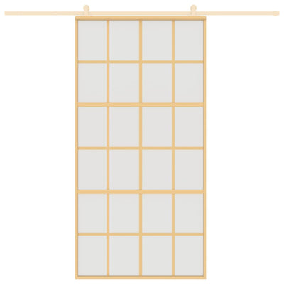 Schiebetür Golden 102,5x205 cm Matt ESG-Glas und Aluminium