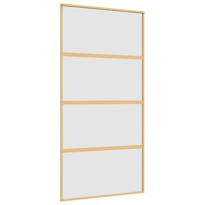 Schiebetür Golden 102,5x205 cm Matt ESG-Glas und Aluminium