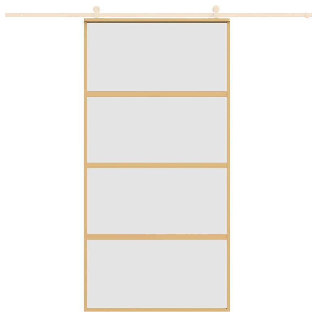 Schiebetür Golden 102,5x205 cm Matt ESG-Glas und Aluminium