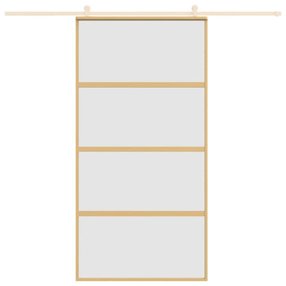 Schiebetür Golden 102,5x205 cm Matt ESG-Glas und Aluminium