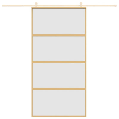 Schiebetür Golden 102,5x205 cm Matt ESG-Glas und Aluminium