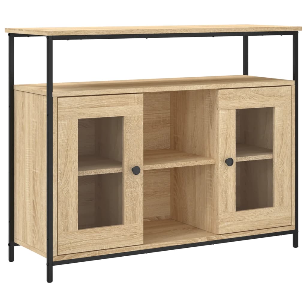 Sideboard Sonoma-Eiche 100x35x80 cm Holzwerkstoff