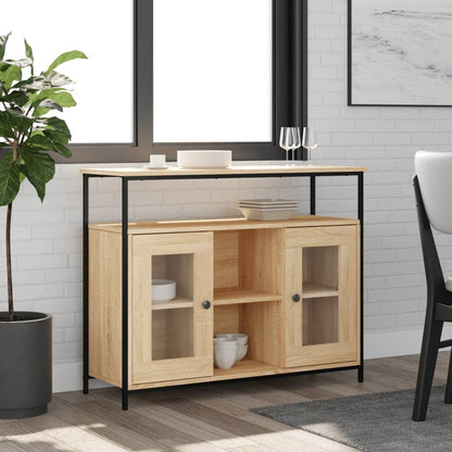 Sideboard Sonoma-Eiche 100x35x80 cm Holzwerkstoff