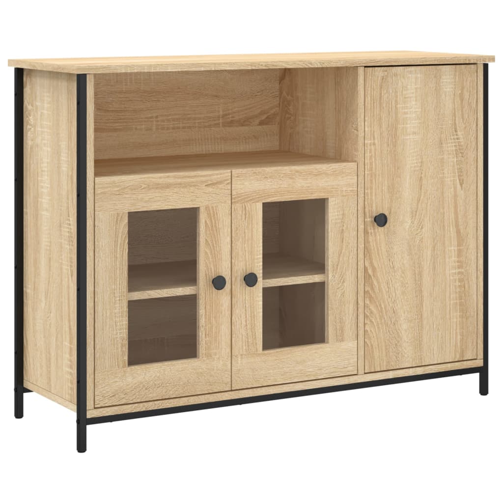 Sideboard Sonoma-Eiche 100x35x75 cm Holzwerkstoff