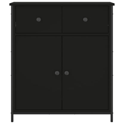 Sideboard Schwarz 70x30x80 cm Holzwerkstoff