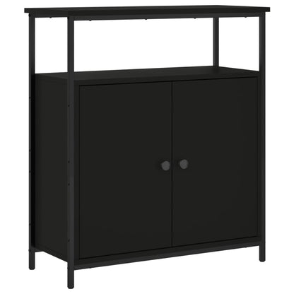 Sideboard Schwarz 70x30x80 cm Holzwerkstoff