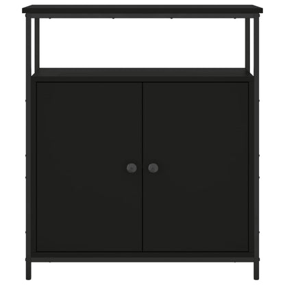 Sideboard Schwarz 70x30x80 cm Holzwerkstoff