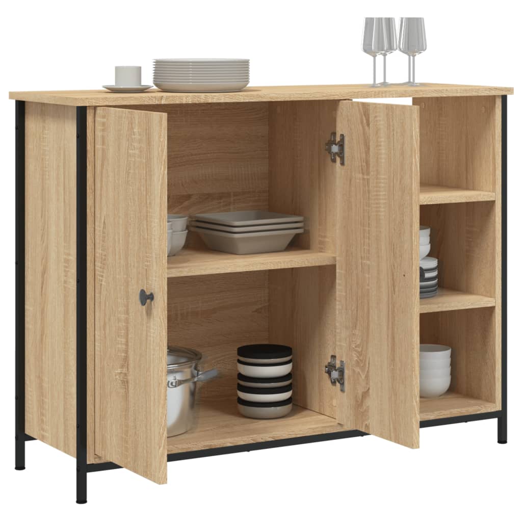 Sideboard Sonoma-Eiche 100x33x75 cm Holzwerkstoff