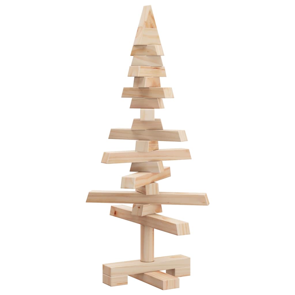 Albero di Natale in legno per decorazione, 60 cm, legno di pino massiccio