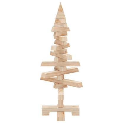 Albero di Natale in legno per decorazione, 60 cm, legno di pino massiccio