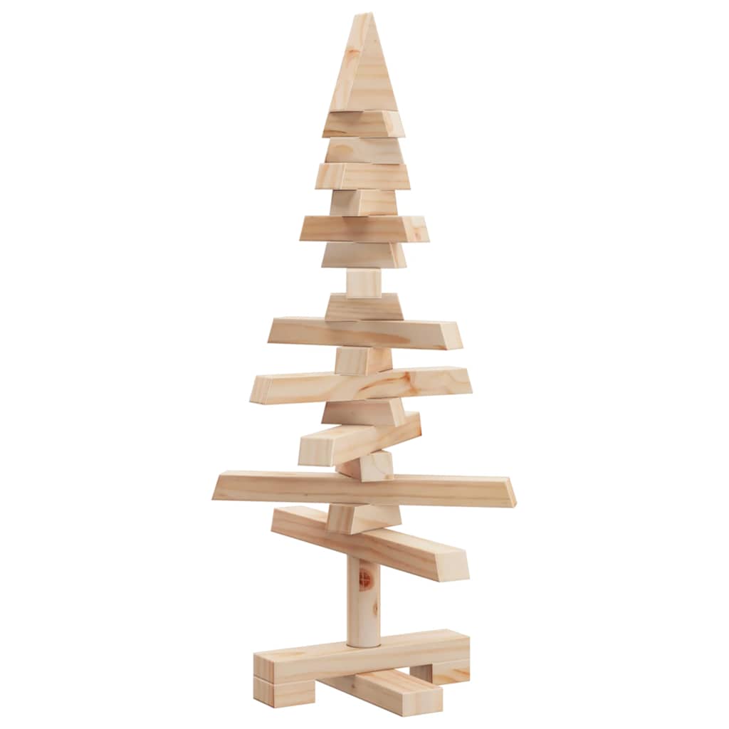 Albero di Natale in legno per decorazione, 60 cm, legno di pino massiccio