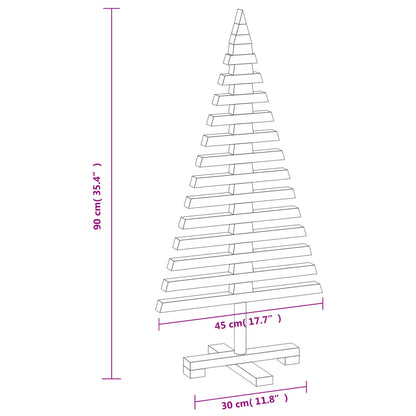 Weihnachtsbaum Holz zum Schmücken 90 cm Massivholz Kiefer