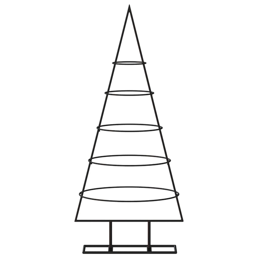 Metall-Weihnachtsbaum für Dekorationen Schwarz 90 cm