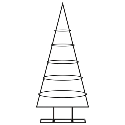 Metall-Weihnachtsbaum für Dekorationen Schwarz 90 cm