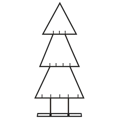 Metall-Weihnachtsbaum Deko Schwarz 60 cm