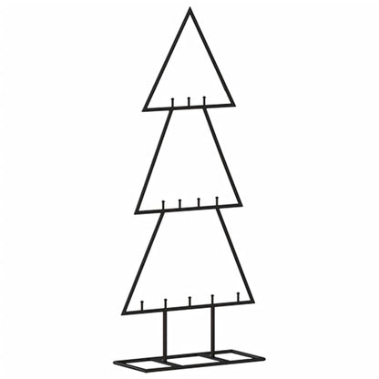 Metall-Weihnachtsbaum Deko Schwarz 60 cm