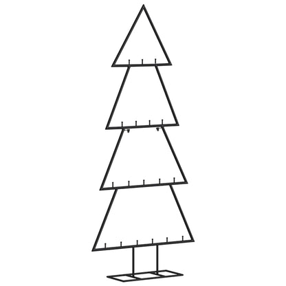 Metall-Weihnachtsbaum für Dekorationen Schwarz 90 cm