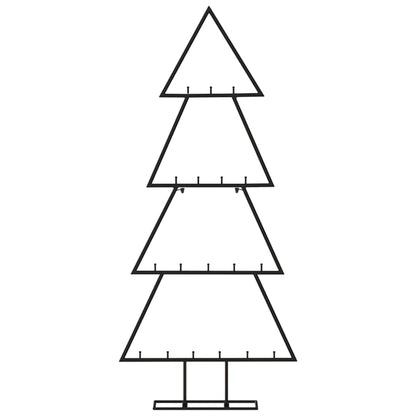 Metall-Weihnachtsbaum für Dekorationen Schwarz 90 cm