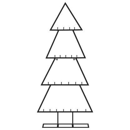 Metall-Weihnachtsbaum für Dekorationen Schwarz 125 cm