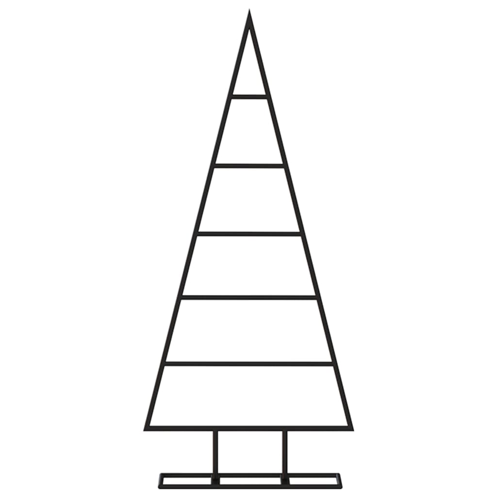 Metall-Weihnachtsbaum für Dekorationen Schwarz 90 cm