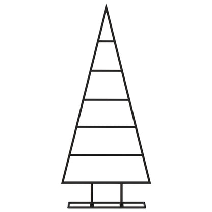 Metall-Weihnachtsbaum für Dekorationen Schwarz 90 cm