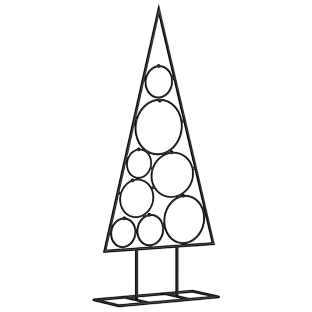 Metall-Weihnachtsbaum Deko Schwarz 60 cm