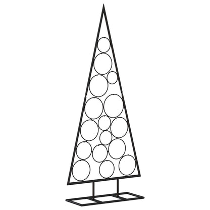 Metall-Weihnachtsbaum für Dekorationen Schwarz 125 cm