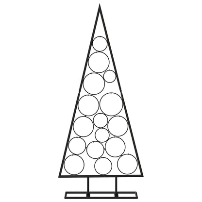 Metall-Weihnachtsbaum für Dekorationen Schwarz 125 cm