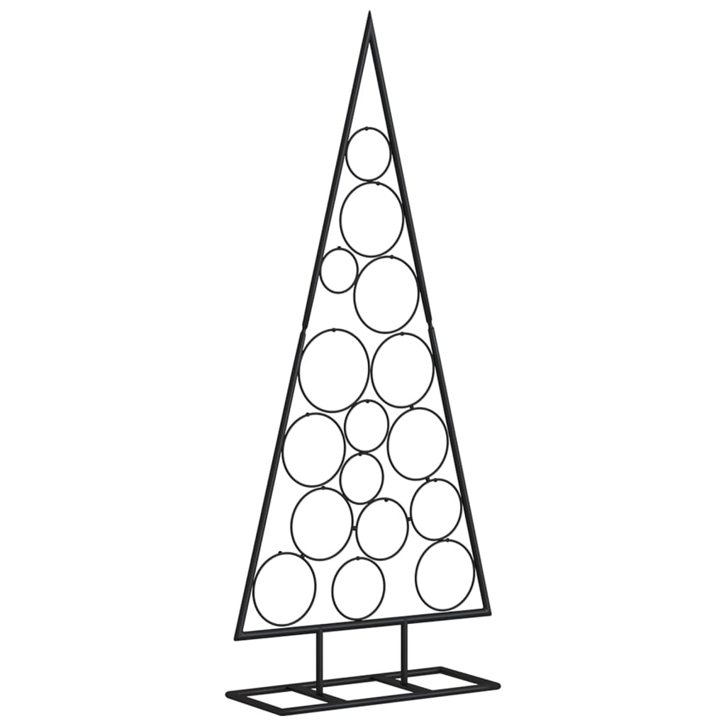 Metall-Weihnachtsbaum für Dekorationen Schwarz 125 cm