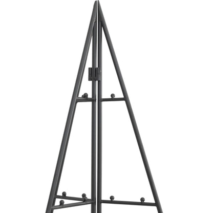 Metall-Weihnachtsbaum für Dekorationen Schwarz 100 cm