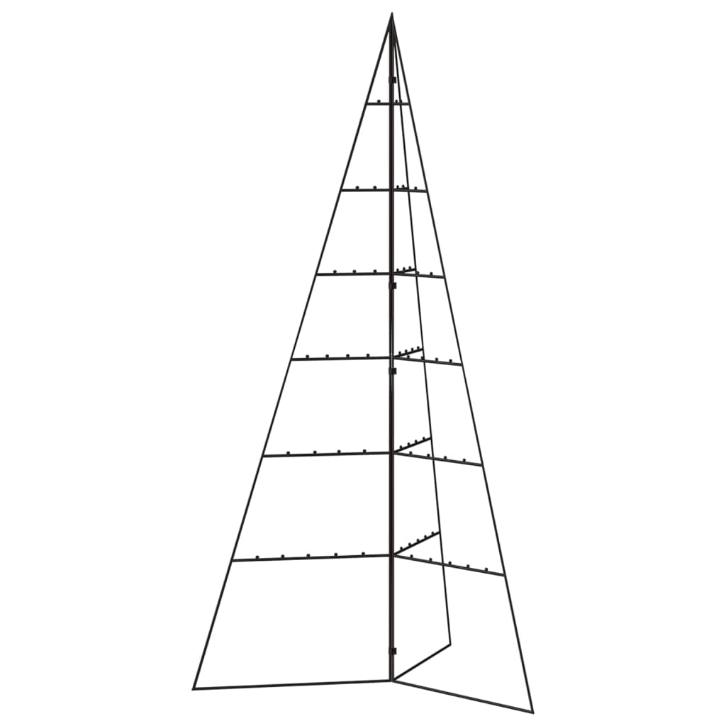 Metall-Weihnachtsbaum für Dekorationen Schwarz 140 cm