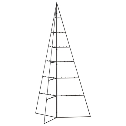 Metall-Weihnachtsbaum für Dekorationen Schwarz 140 cm