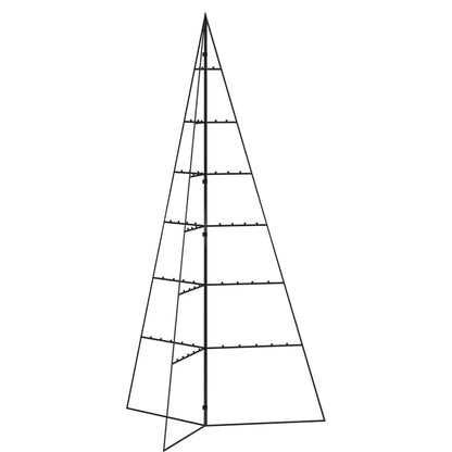 Metall-Weihnachtsbaum für Dekorationen Schwarz 140 cm