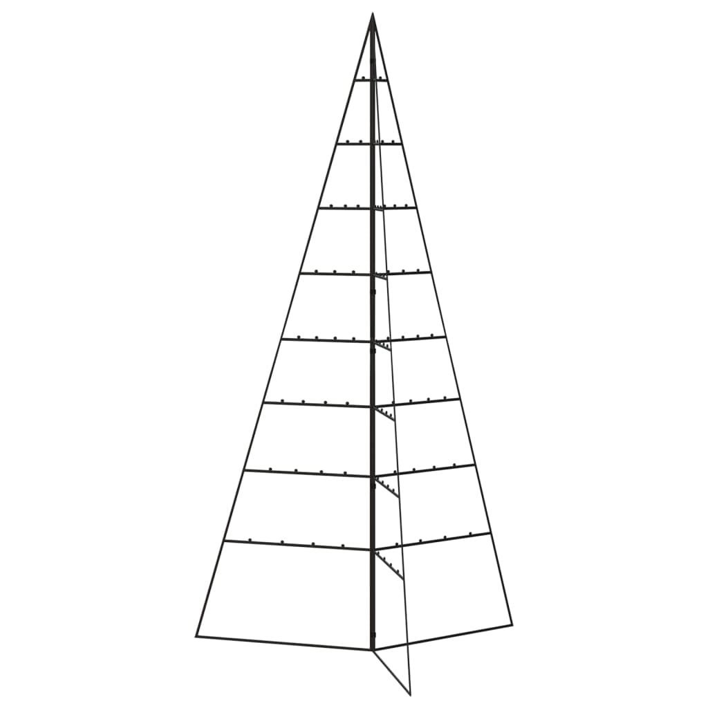 Metall-Weihnachtsbaum für Dekorationen Schwarz 180 cm