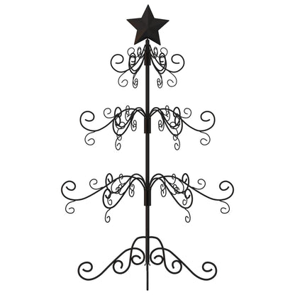 Metall-Weihnachtsbaum für Dekorationen Schwarz 90 cm