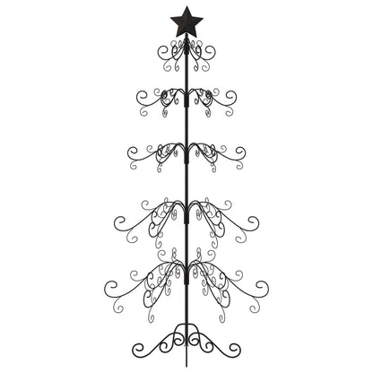 Metall-Weihnachtsbaum für Dekorationen Schwarz 150 cm