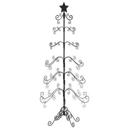 Metall-Weihnachtsbaum für Dekorationen Schwarz 215 cm