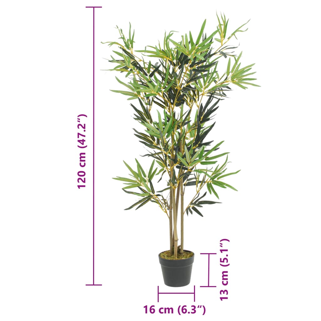 Bambusbaum Künstlich 552 Blätter 120 cm Grün