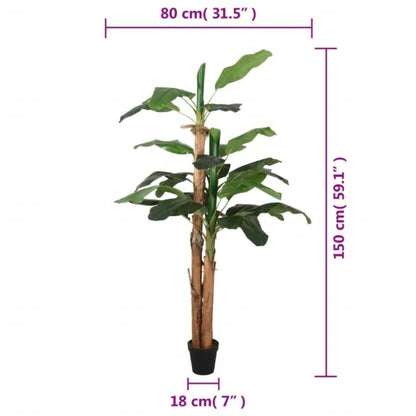 Bananenbaum Künstlich 18 Blätter 150 cm Grün