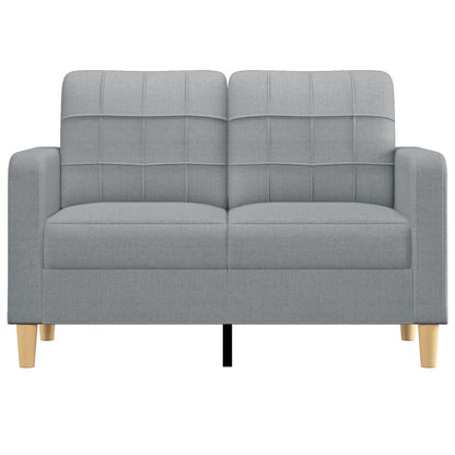 2-Sitzer-Sofa Hellgrau 120 cm Stoff