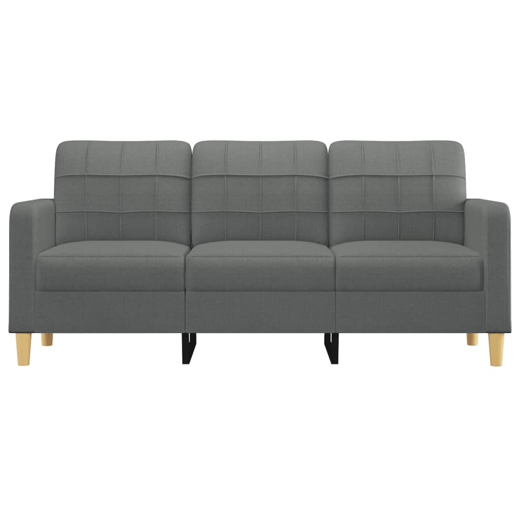 3-Sitzer-Sofa Dunkelgrau 180 cm Stoff