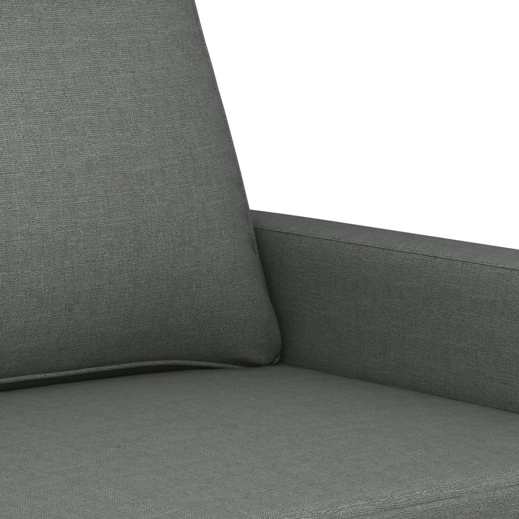 2-Sitzer-Sofa Dunkelgrau 120 cm Stoff