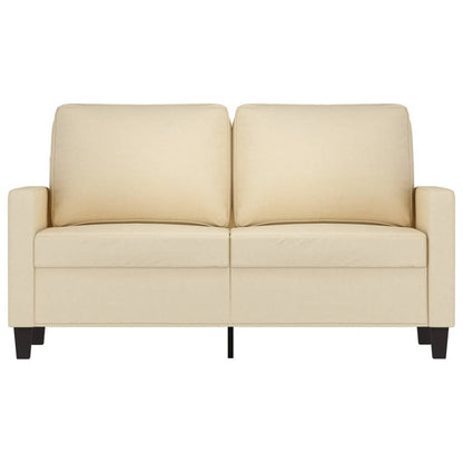 2-Sitzer-Sofa Creme 120 cm Stoff