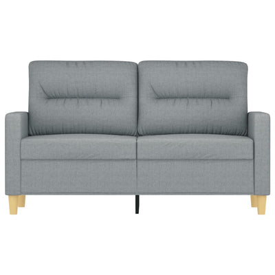 2-Sitzer-Sofa Hellgrau 120 cm Stoff