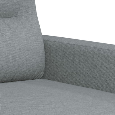 2-Sitzer-Sofa Hellgrau 120 cm Stoff